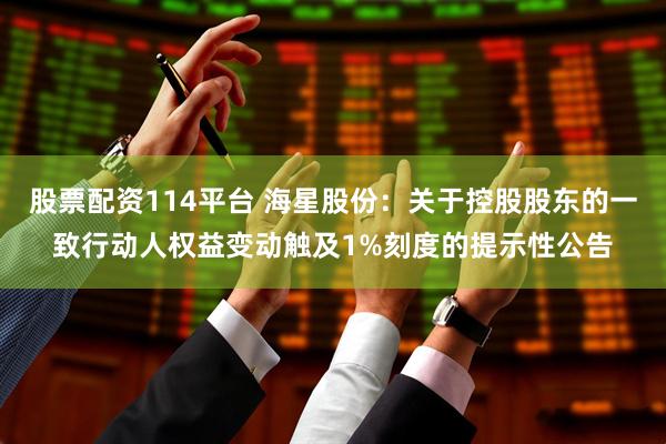 股票配资114平台 海星股份：关于控股股东的一致行动人权益变动触及1%刻度的提示性公告